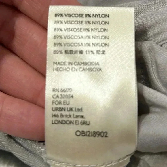 Anthropologie Maeve NWT Silver Anastacia Velvet Wide-Leg Pull On Pants Size S - Picture 5 of 12